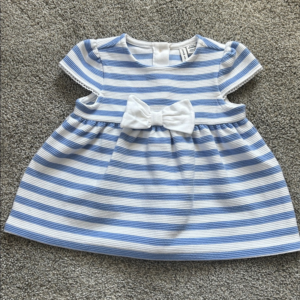 Janie and Jack Baby Striped Dress 3-6 Months